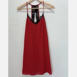 Socialite Lace Trim Romantic Fairy Cami Slip Dress Size XS - Small F13